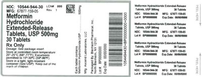 Label 500mg 30ct (Label Metformin HCl Tabs 500mg Bpi(10544 944 30) Amneal(67877 159 05) Rev1)